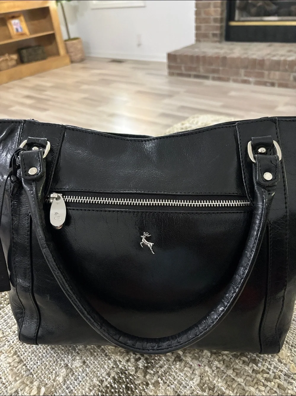 Ashwood Satchel Tote Black Leather Hand Bag - Picture 8 of 16